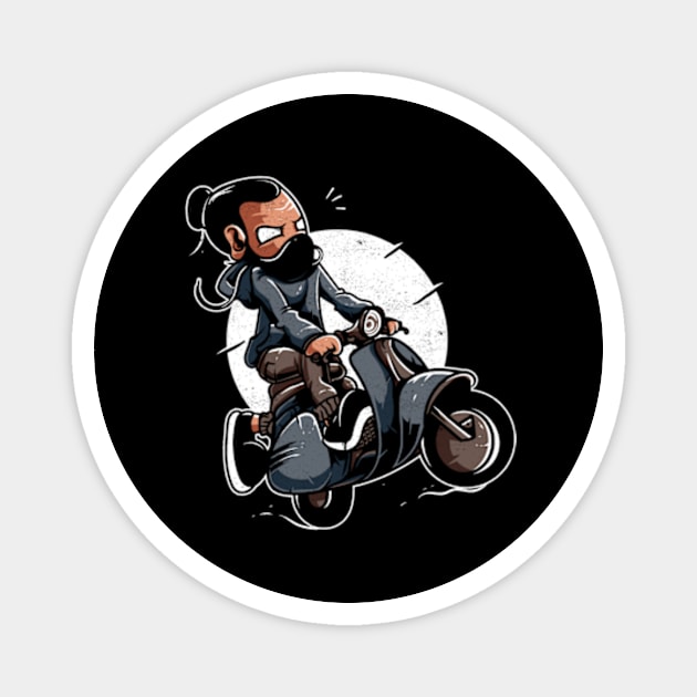 vespa rider Magnet by unlesssla